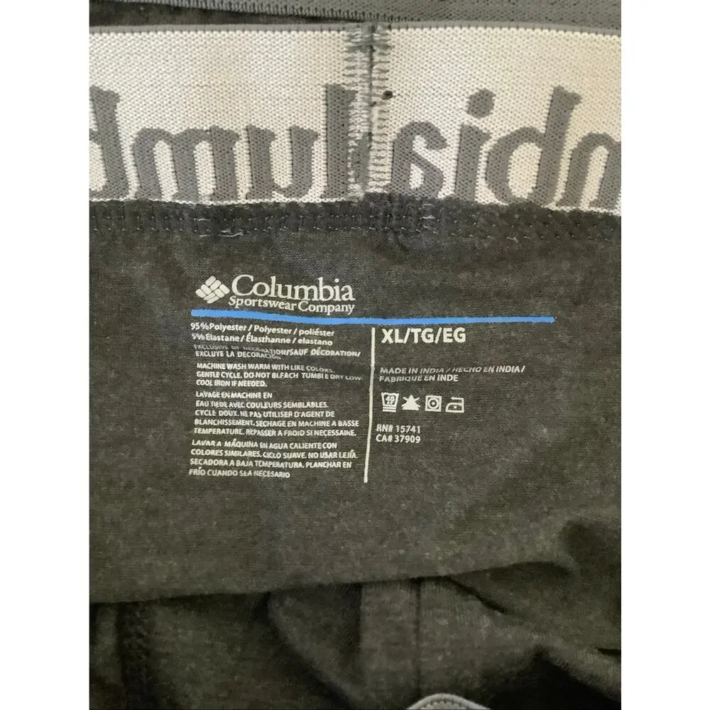Columbia Men's XL Black 6 Pack Performance Stretch Boxer Briefs G7-2